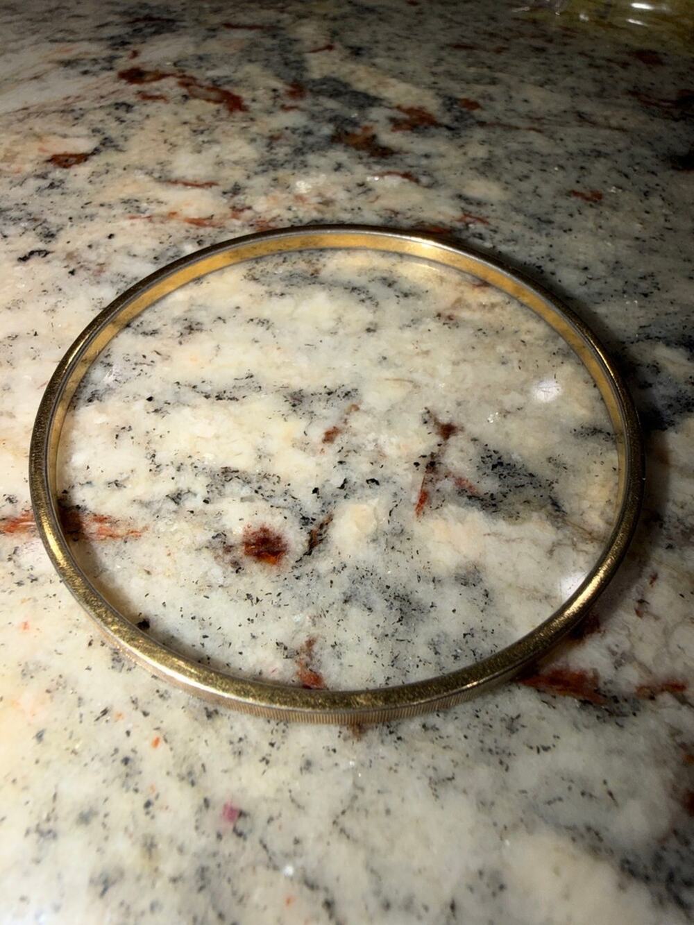 Monet Gold Tone Ribbed Bangle Bracelet